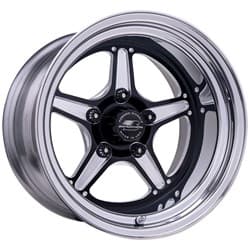STREET LITE BLACK 15 X 6.0 5 X 4.5 BC  3.50 BS BILLET - BRS23560L6535