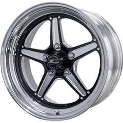 STREET LITE BLACK 15x8" 5x4.75", 4.50" BACKSPACE BILLET / BRS23580L6145