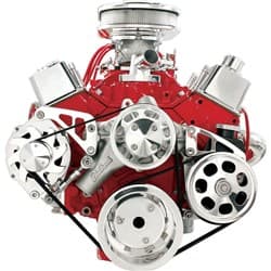 SERPENTINE SBC LWP  MID MOUNT ALT & P/S KEYWAY KIT BILLET - FM2121PC