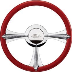 BILLET SPECIALTIES RAT TAIL STEERING WHEEL 14 PROFILE BILLET - P30097