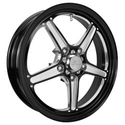 STREET LITE 17X4.5" 2"BS BLACK 5 X4.5" BC 1PC FORGED SFI15.2 BILLET - RSFB037456520N