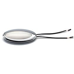 INTERIOR ELLIPTICAL DOME LIGHT  CHROME & FROSTED LENS CLAYTON - DM-402