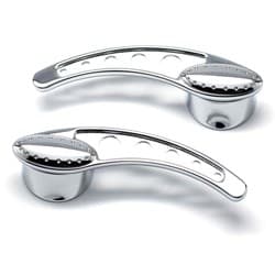 DOOR HANDLES CHROME DRILLED I- BEAM STYLE 1/2 49 UP GM/FORD CLAYTON - PT-102FG