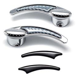 DOOR HANDLES CHROME DRILLED I- BEAM STYLE SQUARE SHAFT -48 CLAYTON - PT-102EF