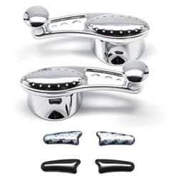 VENT WINDOW CRANK HANDLES CHRO ME DRILLED I-BEAM STYLE 1/2 D CLAYTON - PT-104FG