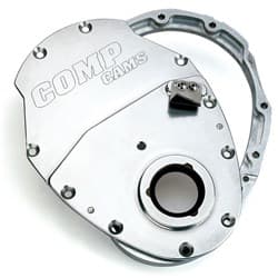 SB CHEV CAST ALUM. 2 PIECE TIMING COVER SBC COMP - 210