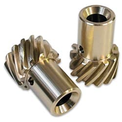 BRONZE DISTRIBUTOR GEAR, CHEVY SBC BBC, .500" SHAFT COMP - 410