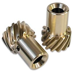 BRONZE DISTRIBUTOR GEAR, CHEVY SBC BBC, .491" SHAFT COMP - 412