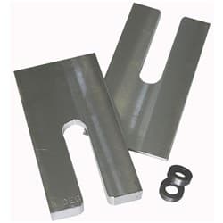 PINION ANGLE SHIMS, 4 DEGREE PAIR, FOR 2.5" WIDE SPRINGS CALVERT / 4-D