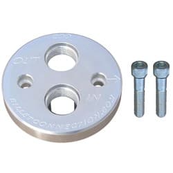 CHEVY BLOCK ADAPTER KIT. -12 ORB INLET & OUTLET CLEARVIEW - 200