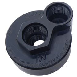 FORD / DODGE BLOCK ADAPTER KIT -12 ORB INLET & OUTLET. BLACK CLEARVIEW - 210-B