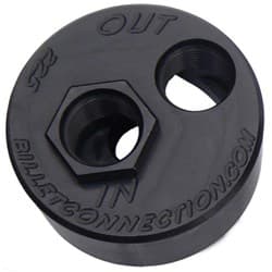 LS EARLY OIL FILTER ADAPTER BLACK -10 ORB IN/ OUT 13/16-16 CLEARVIEW - 225-B