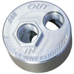 LS EARLY OIL FILTER ADAPTER CLEAR -10 ORB IN/ OUT 13/16-16 CLEARVIEW - 225