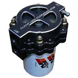 4" SCREW ON OIL FILTER -12 115 MICRON BLACK CLEARVIEW - 400-115-B