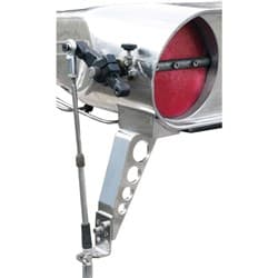 BILLET BIRD CATCHER THROTTLE BRACKET. POLISHED ALUMINUM CLEARVIEW - 4000