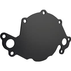 SB FORD 302W 351W BLACK ELECTRIC WATER PUMP BACKING PLATE SBF CVR 65022BK