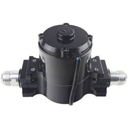 PROFLO EXTREME INLINE WATER PUMP BLACK. 28GPM BILLET ALUM CVR - 8003BK
