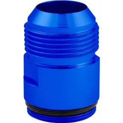 INLET FITTING, -16AN, BLUE, 1-1/4"-20 O-RING THREAD CVR - 8016BL