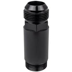 INLET FITTING, LONG, -16AN, BLACK, 1-1/4"-20 O-RING THREAD CVR - 8016LBK