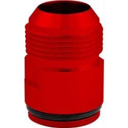 INLET FITTING, -16AN, RED, 1-1/4"-20 O-RING THREAD CVR - 8016R