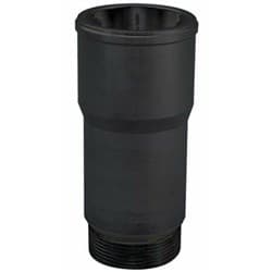 INLET FITTING, 1-1/4", BLACK, 1-1/4"-20 O-RING THREAD CVR - 8125BK