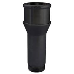 INLET FITTING, LONG, 1-3/4", BLACK, 1-1/4"-20 O-RING THREAD CVR - 8175LBK