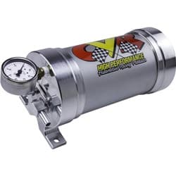 BILLET BRAKE VACUUM RESERVOIR WITH GAUGE & MOUNTING FLANGE CVR - VPR700