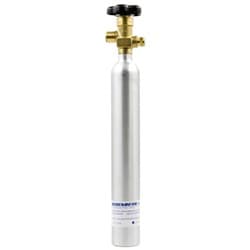 DEDENBEAR CO-2 BOTTLE 10OZ WITH VALVE. "16.5" x 2" DEDENBEAR - AB10V