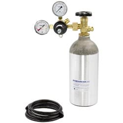 DEDENBEAR 2.5lb. CO-2 BOTTLE WITH VALVE, REGULATOR & TUBING DEDENBEAR - AB25K