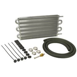 DYNO-COOL TRANS COOLER KIT 15.25 x 7.5 x 3/4, 11/32 BARB DERALE - 12903