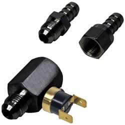INLINE THERMO FAN SWITCH -6AN 82Â°C ON - 74Â°C OFF DERALE - 13021