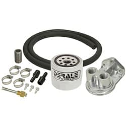 SINGLE MOUNT 3/8" NPT PORTS UP REMOTE TRANSMISSION FILTER KIT DERALE - 13090
