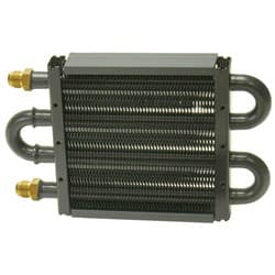 POWER STEERING & FUEL COOLER 8-1/8" x 5" x 3/4", -6AN DERALE - 13309