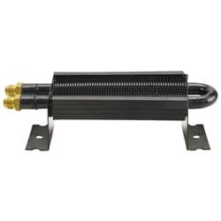 POWER STEERING & FUEL COOLER 8-1/8" x 2-3/4" x 1-7/8", -6AN DERALE - 13310