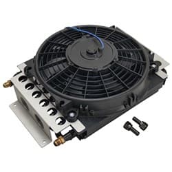 16 PASS ELECTRA  COOLER W/ FAN -6AN 11.5" x 15.75 x 5" 10"FAN DERALE - 13700