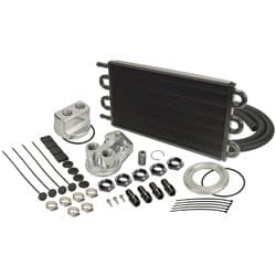 OIL COOLER & REMOTE FILTER KIT 16-5/8" x 6-1/4" x 3/4" DERALE - 15551