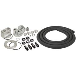 OIL FILTER RELOCATION KIT UNIVERSAL SINGLE FILTER KIT DERALE - 15748