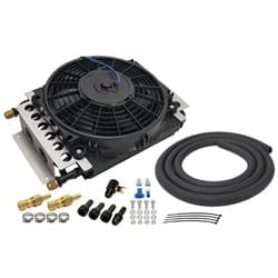 ELECTRA COOL 16 PASS REMOTE TRANS COOLER W/FAN. -8AN INLET DERALE - 15900