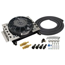 REMOTE OIL COOLER & FAN KIT -8AN, 12-3/4 x 9-3/8 x 4-5/16 DERALE - 15950