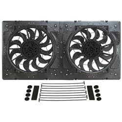 12" DUAL FAN & SHROUD KIT 4000 CFM, 797 x 400 x 83mm DERALE -16934