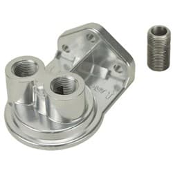 OIL FILTER MOUNT, 3/4"-16 1/2" NPT TOP ENTRY PORTS DERALE - 25708