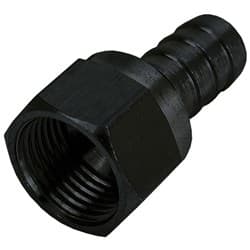 BRASS HOSE FITTING -10 FEMALE STRAIGHT SWIVEL  x 1/2" BARB DERALE - 98203
