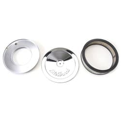 CHROME AIR CLEANER,10 X 2 5-1/8 NECK, WITH LOGO EDELBROCK - 1208
