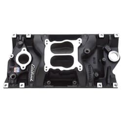 PERFORMER MANIFOLD SBC VORTEC BLACK COATED CHEVROLET INTAKE EDELBROCK - 21163