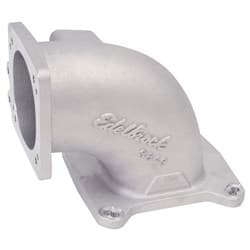 HIGH FLOW INTAKE ELBOW 90DEG 4150 STYLE TO 95MM T/BODY MAX EDELBROCK - 3849