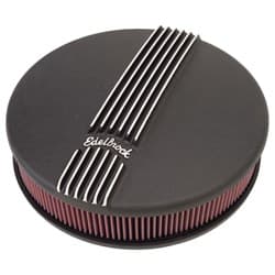 CLASSIC SERIES AIR CLEANER ROU ND BLACK SGL 4BBL EDELBROCK - 41173