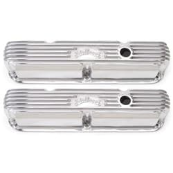 S/B CHRYSLER LA CLASSIC SERIES  VALVE COVERS POLISHED EDELBROCK - 4176