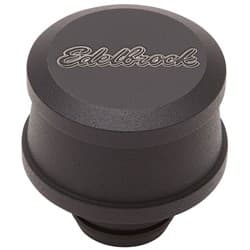 BILLET ALLOY BREATHER BLACK PO WDER COATED EDELBROCK - 42133