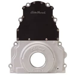 2-PIECE TIMING COVER CHEV LS1 FITS SINGLE ROW CHAIN ONLY EDELBROCK - 4254