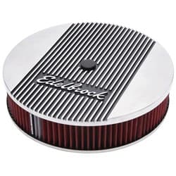 ELITE AIR 2 CLEANER 14 X 3 5-1 /8 NECK W-3/8 DEEPER FLANGE EDELBROCK - 4266